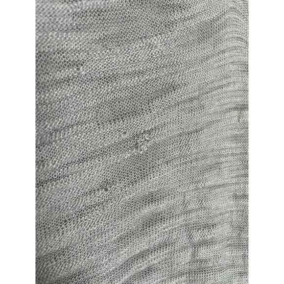 Helmut Lang Assymetric Mesh-Net Top Womens M Wool Alpaca Fairy Grunge Shirt - Picture 4 of 16